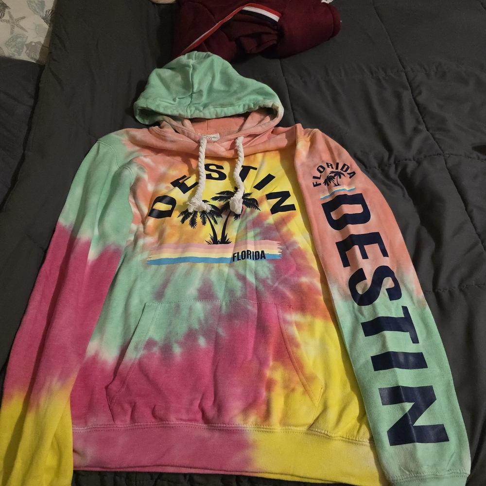 Multicolor Tie-Dye Hoodie